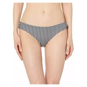 NWT Roxy Women's White Printed Beach Classics Lined 70s Swimsuit Bottom Size S